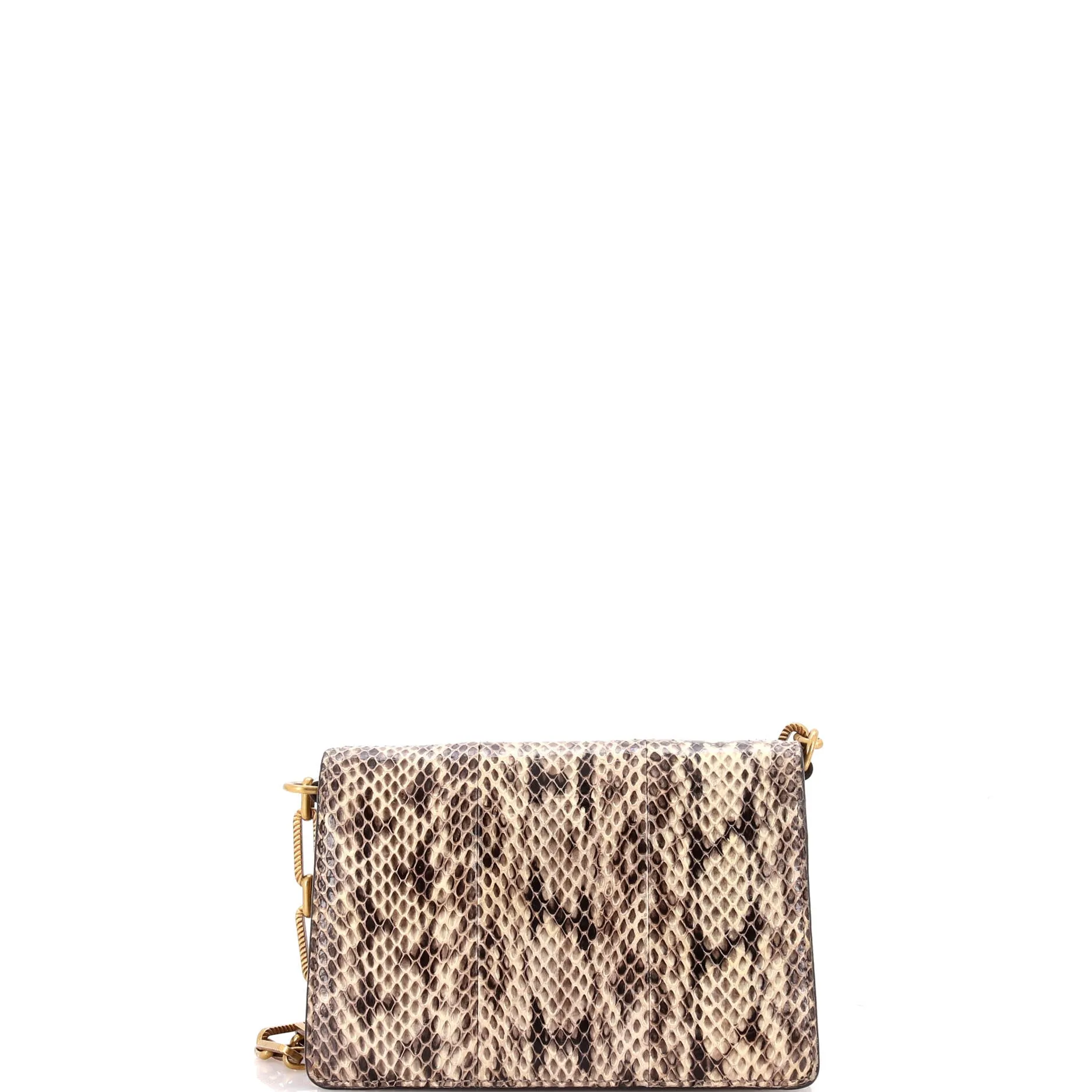 Broadway Bee Shoulder Bag Embellished Python Mini