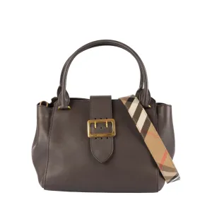 Burberry Buckle Leather Tote