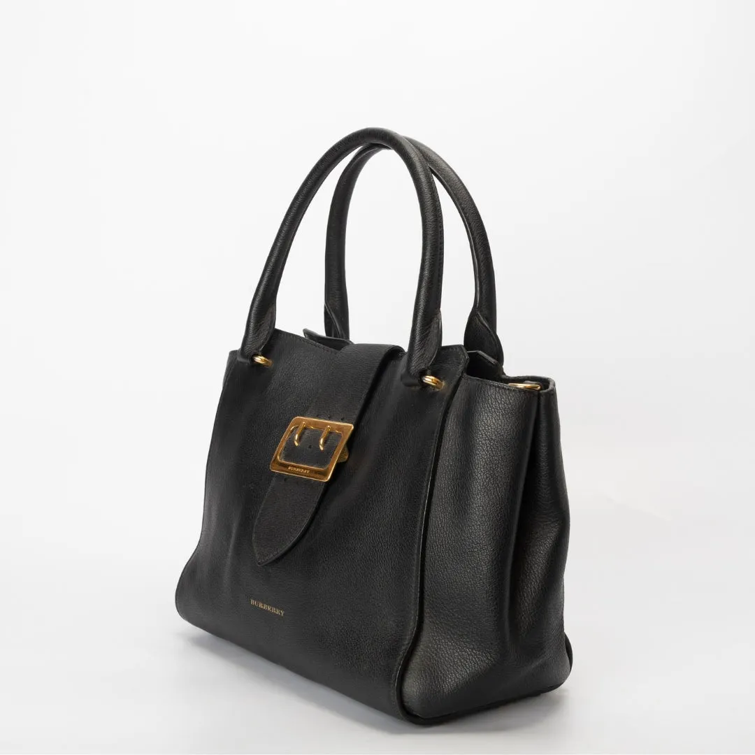 Burberry Buckle Leather Tote