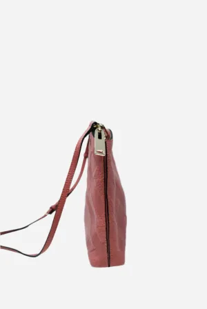 Burberry Purple Leather Shoulder Bag