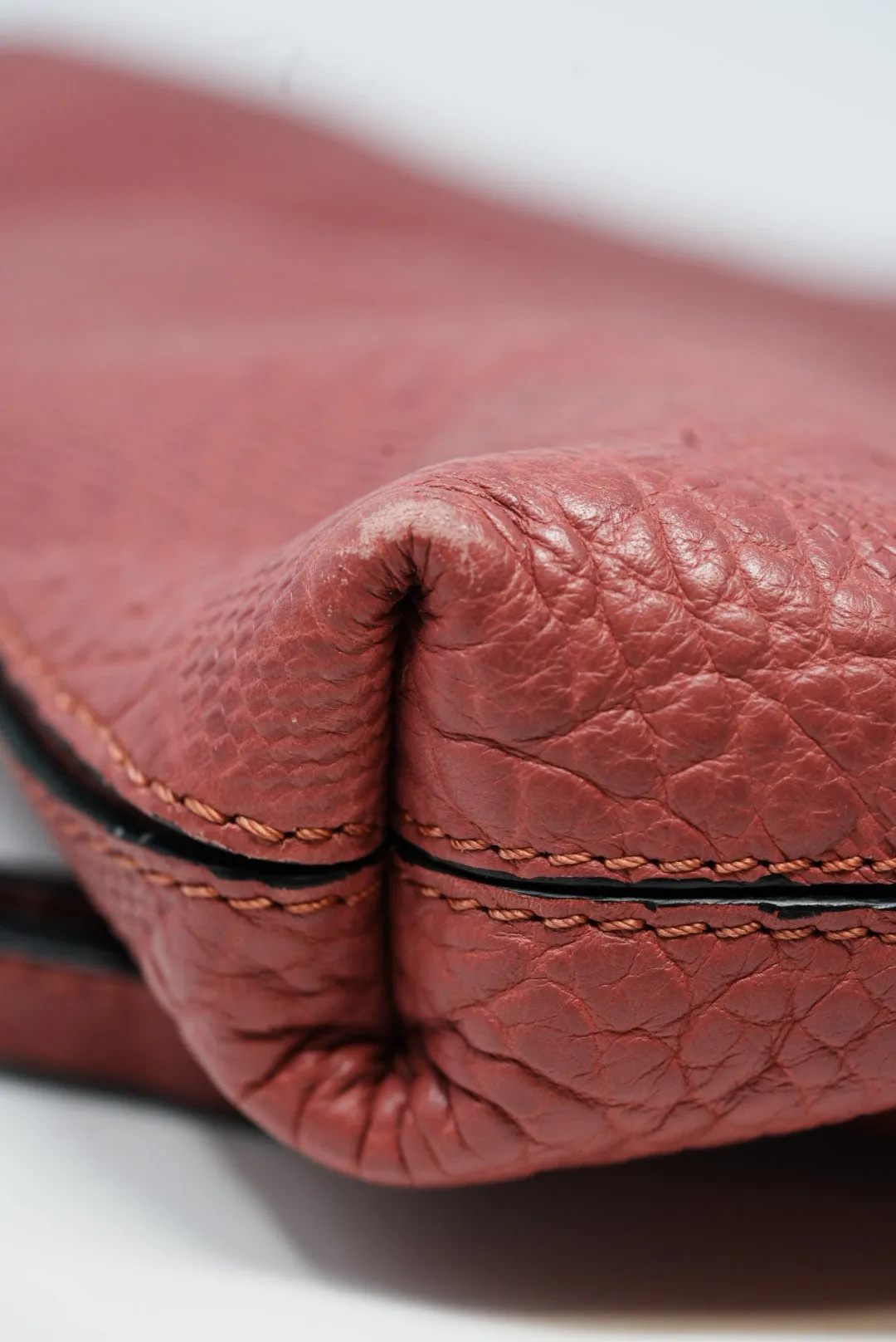 Burberry Purple Leather Shoulder Bag