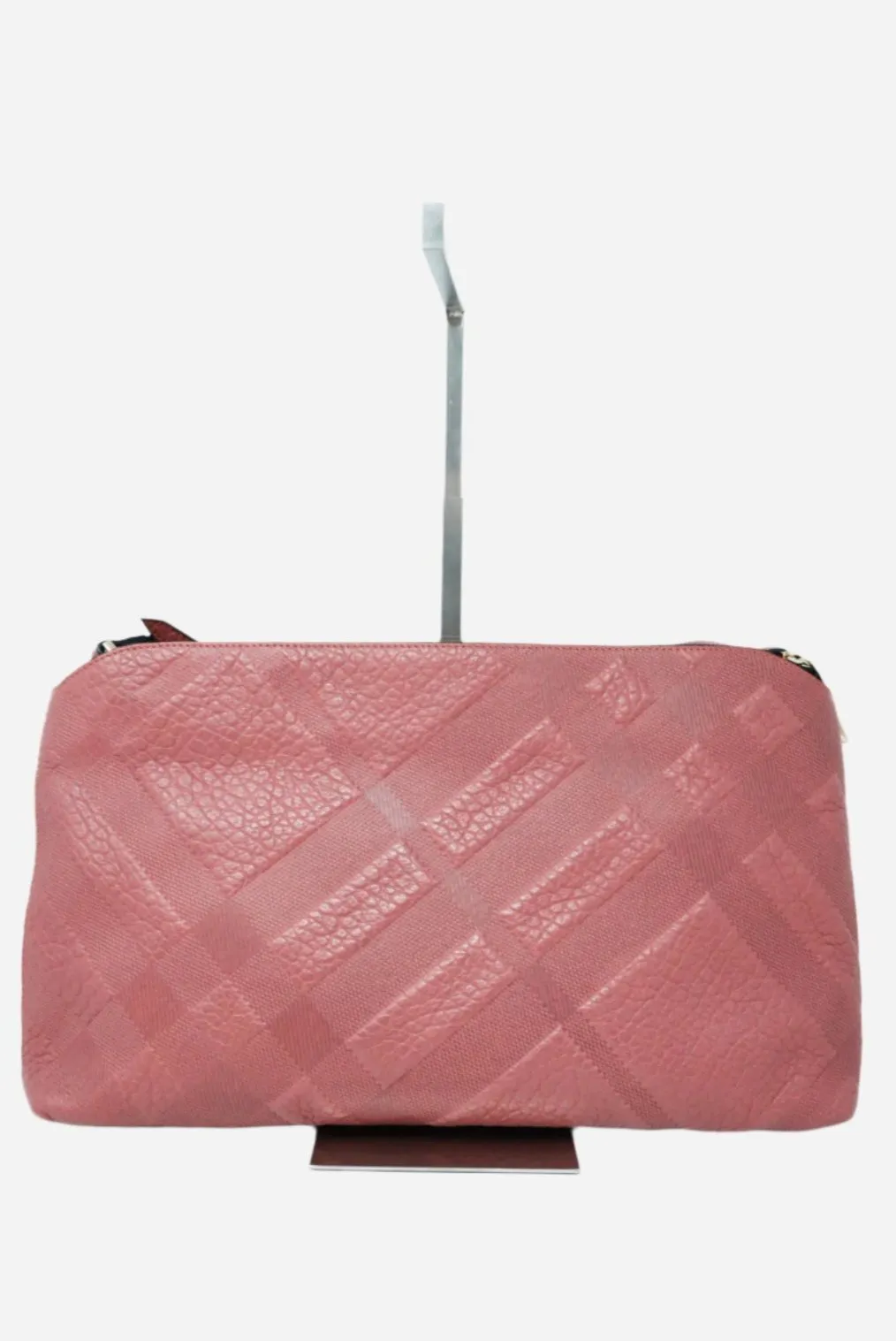 Burberry Purple Leather Shoulder Bag