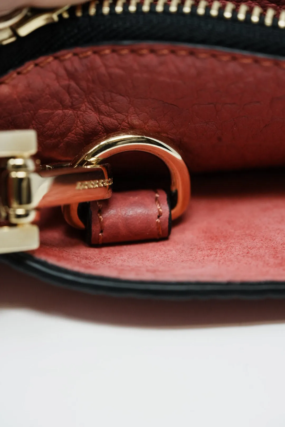 Burberry Purple Leather Shoulder Bag