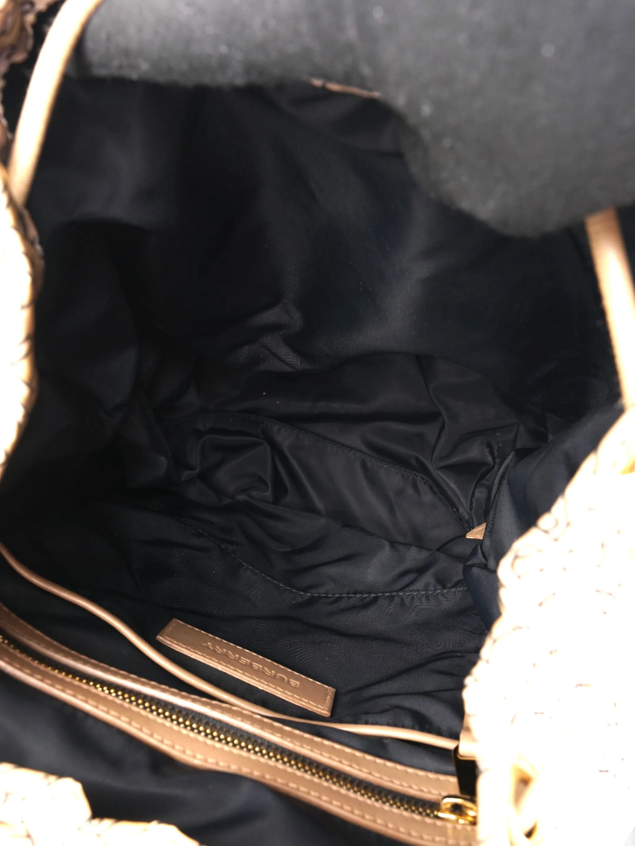 Burberry TB Backpack Blush / Beige / Black Nylon Medium