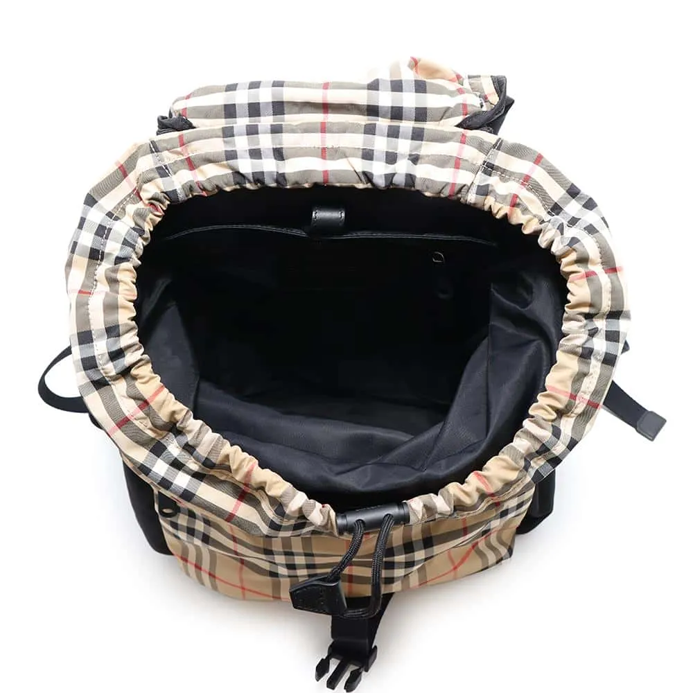 BURBERRY Vintage Check Backpack Beige/Black8010372 Nylon