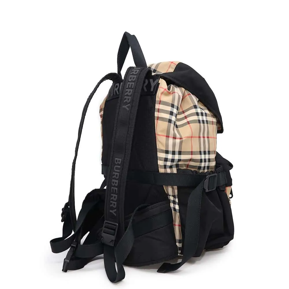 BURBERRY Vintage Check Backpack Beige/Black8010372 Nylon