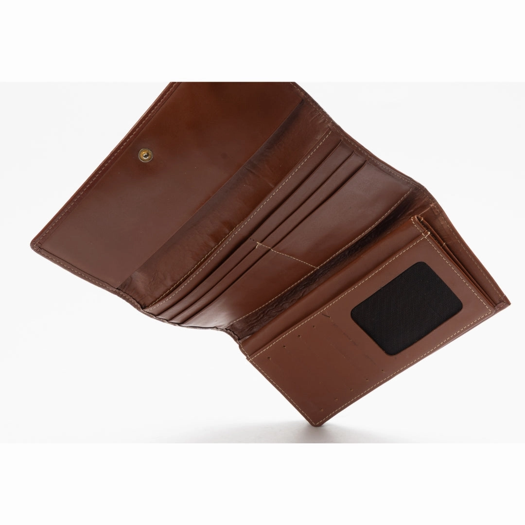 Burberry Plaid Print Continental Wallet