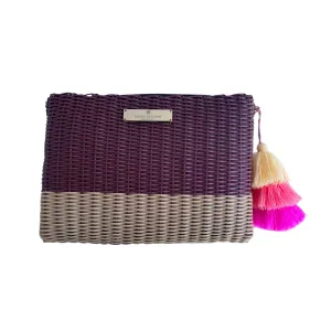 Burgundy / Tan Lemon Drop Citron - Large