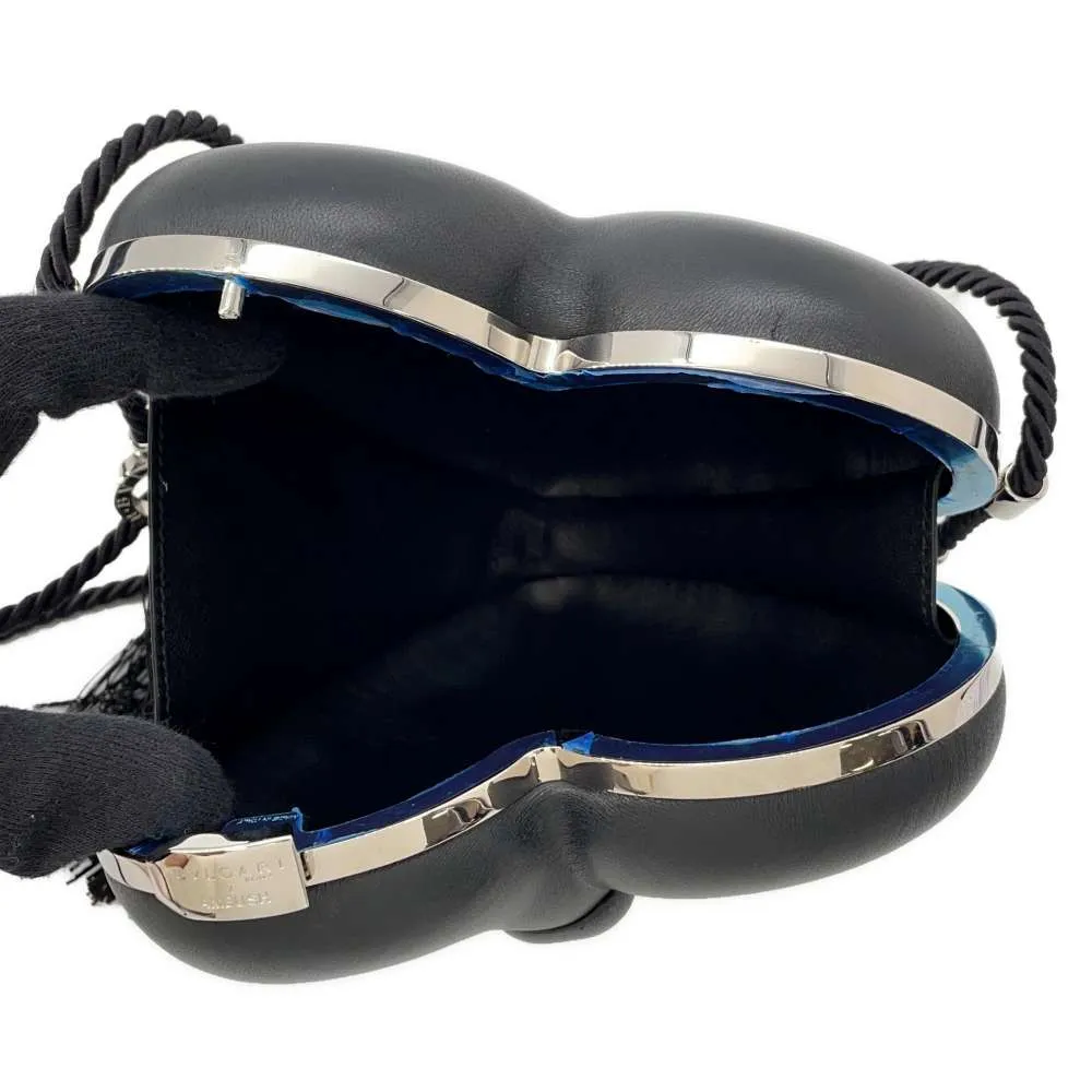 BVLGARI Ambush Collaboration Serpenti Minodiaire Shoulder Bag Black Leather