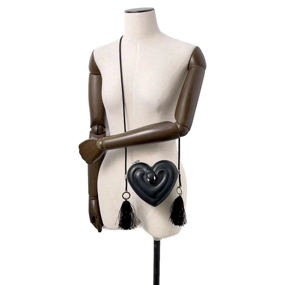 BVLGARI Ambush Collaboration Serpenti Minodiaire Shoulder Bag Black Leather
