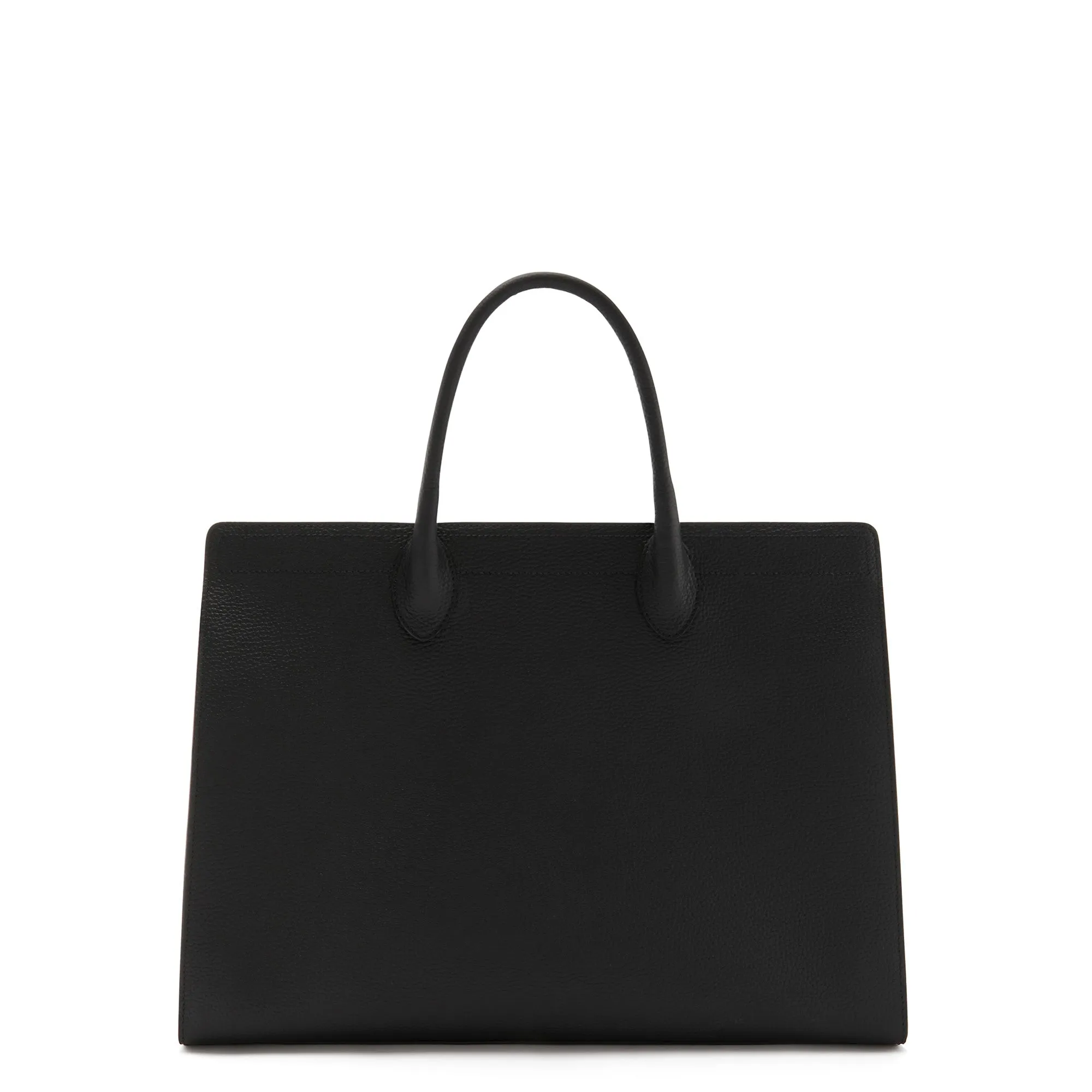 Cadeau d'Isabel black calfskin leather handbag and wallet set