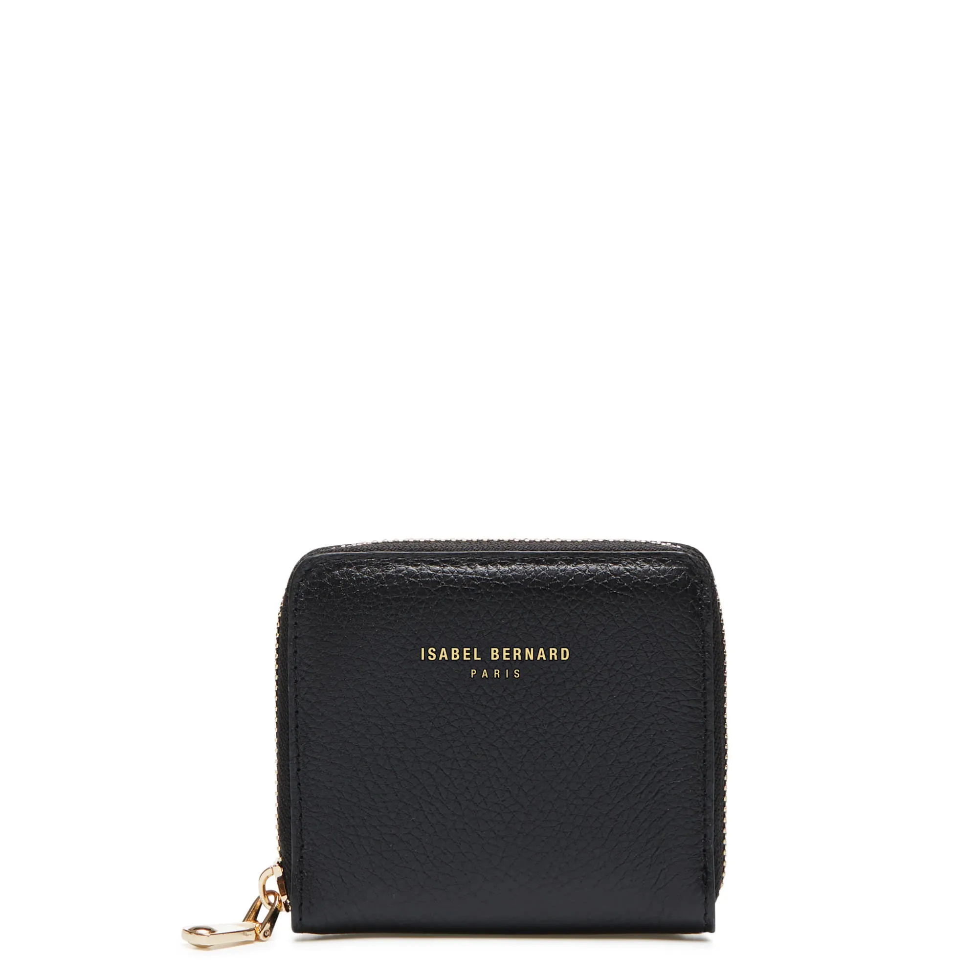 Cadeau d'Isabel black calfskin leather handbag and wallet set