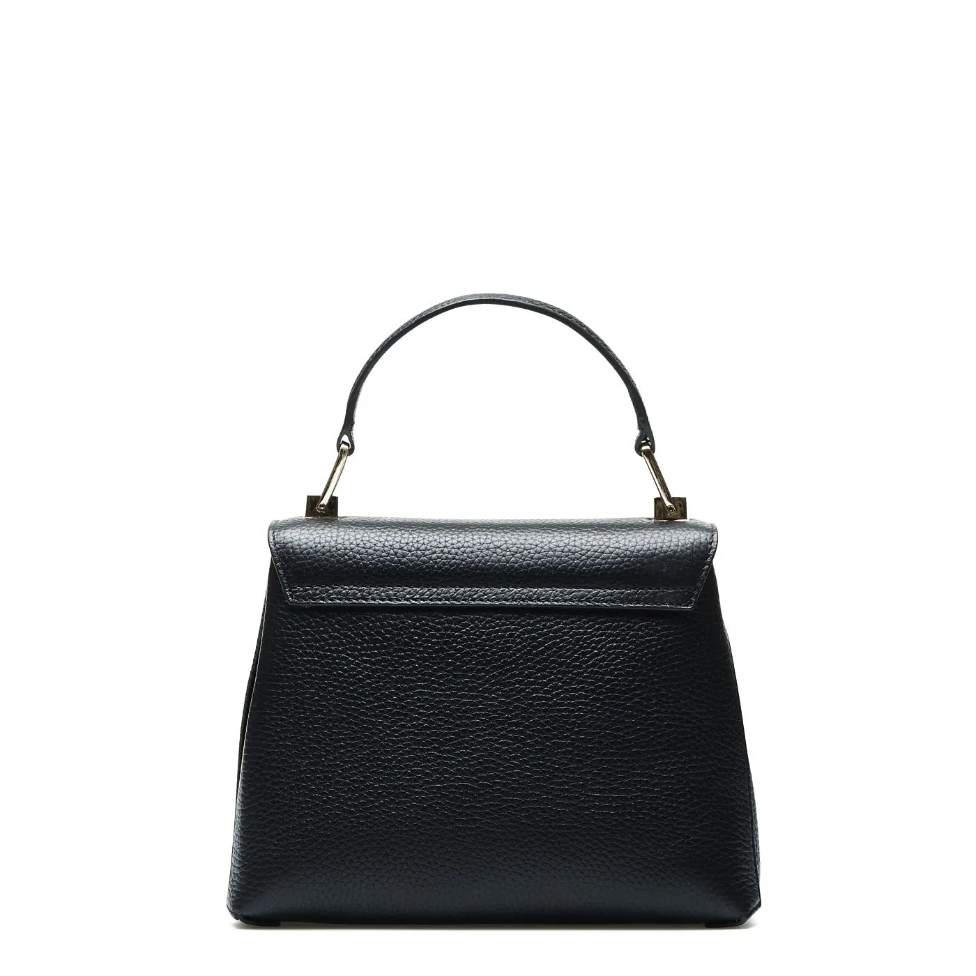 Cadeau d'Isabel black calfskin leather handbag and wallet set