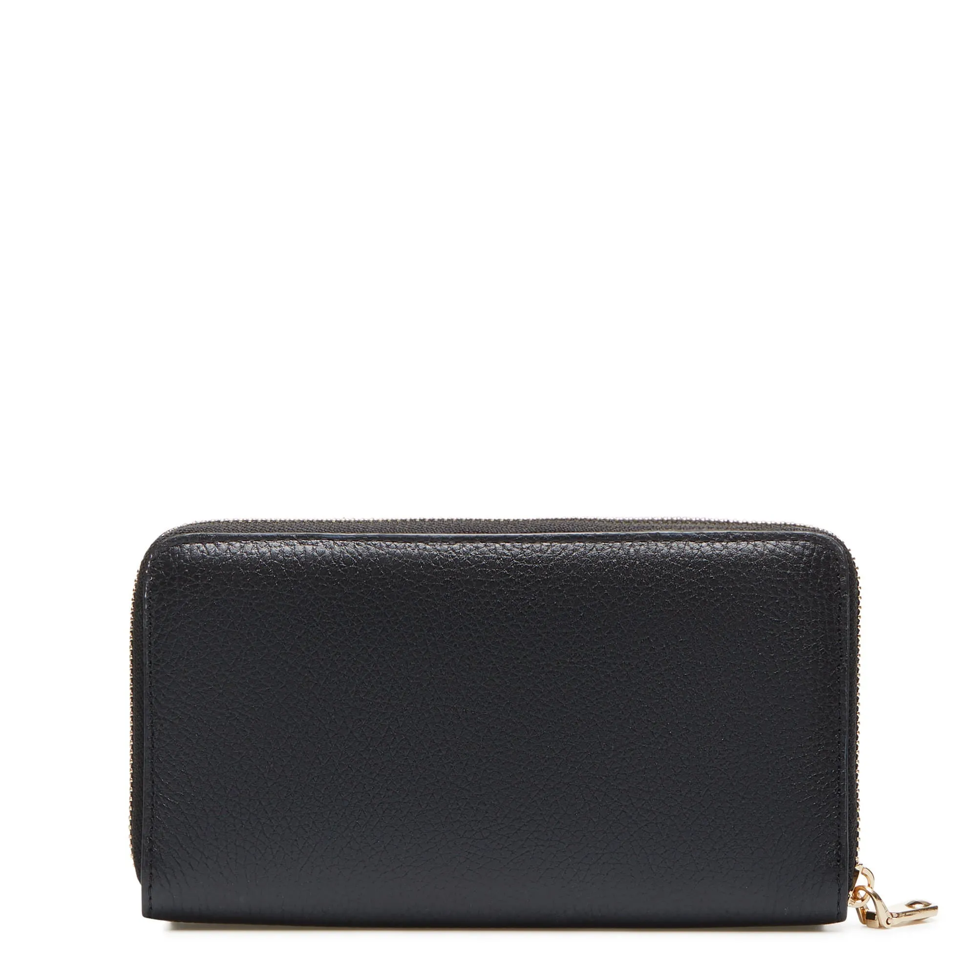 Cadeau d'Isabel black calfskin leather handbag and wallet set
