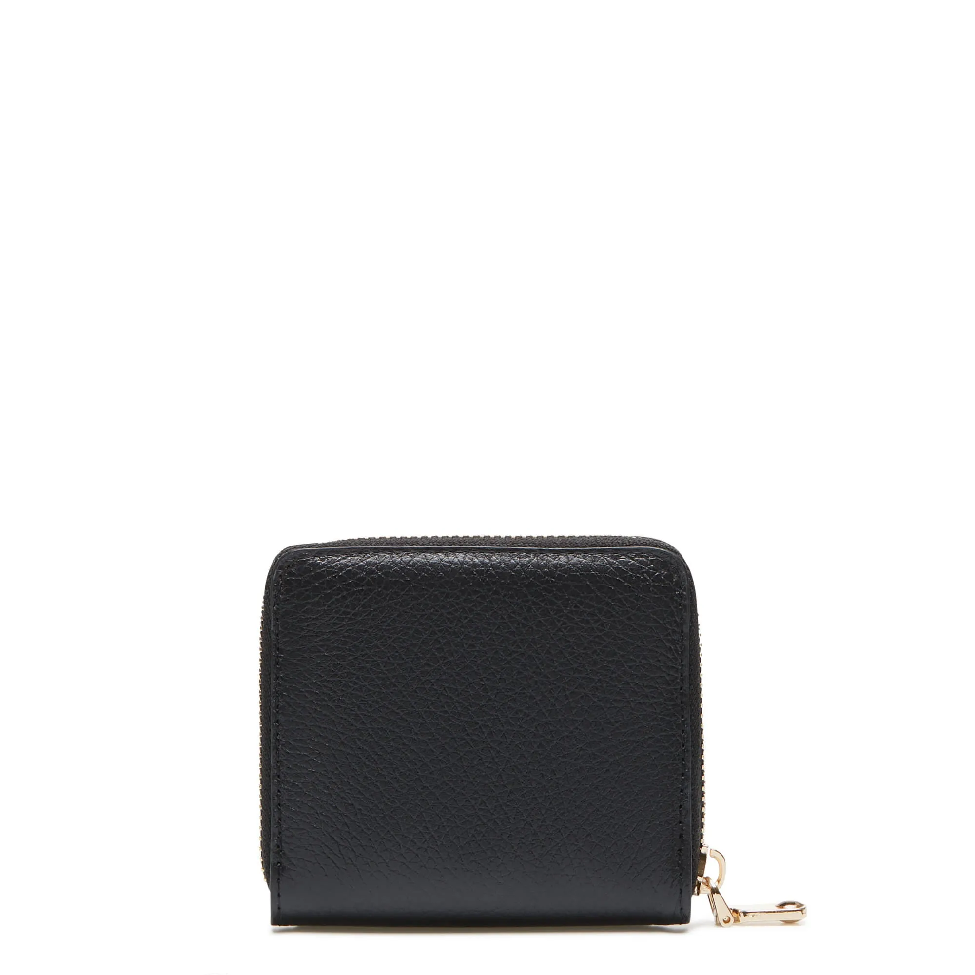 Cadeau d'Isabel black calfskin leather handbag and wallet set