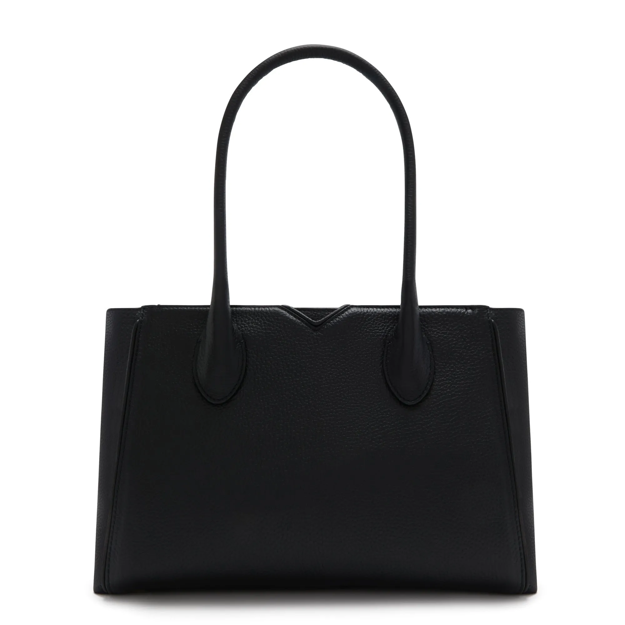 Cadeau d'Isabel black calfskin leather handbag and wallet set