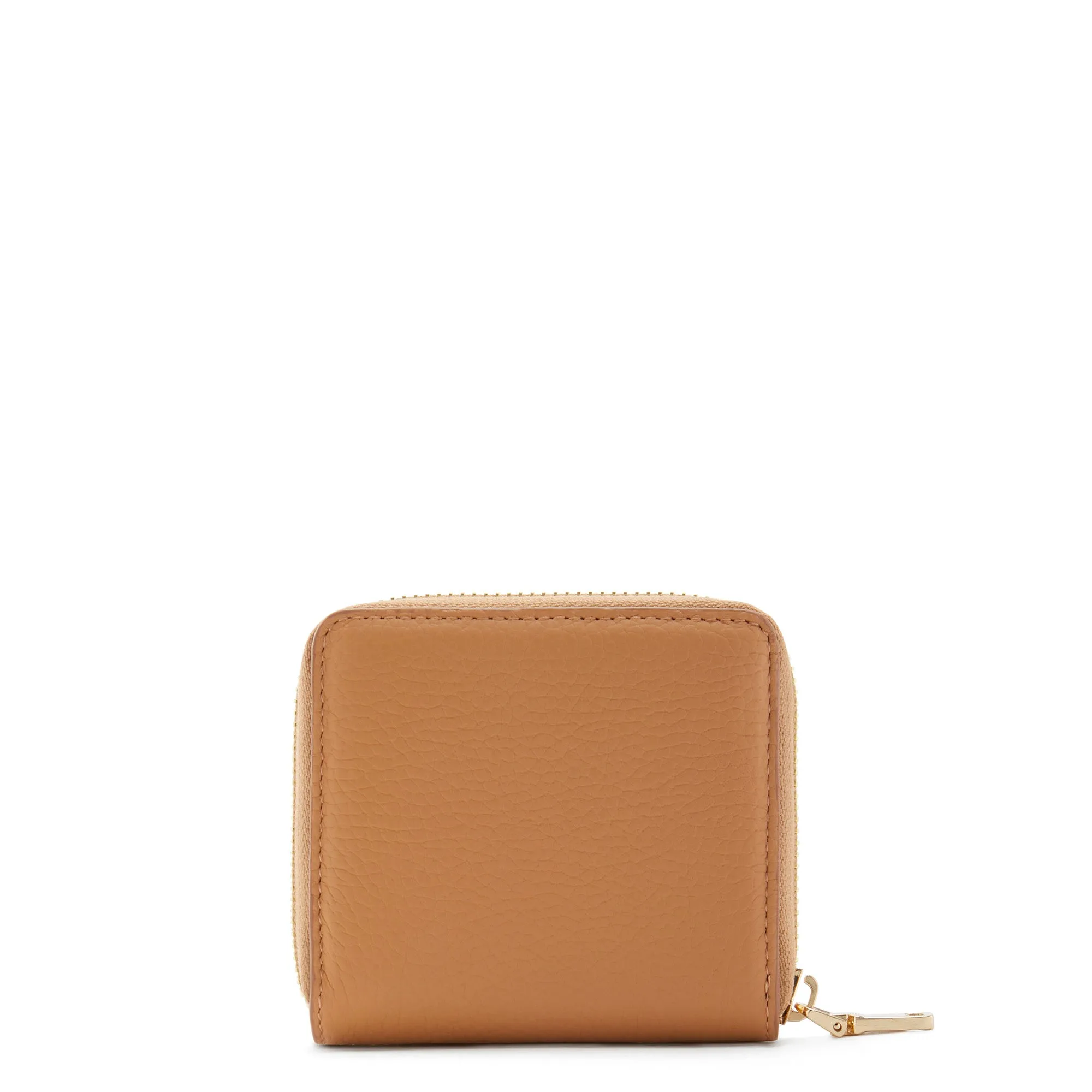 Cadeau d'Isabel camel calfskin leather handbag and wallet set