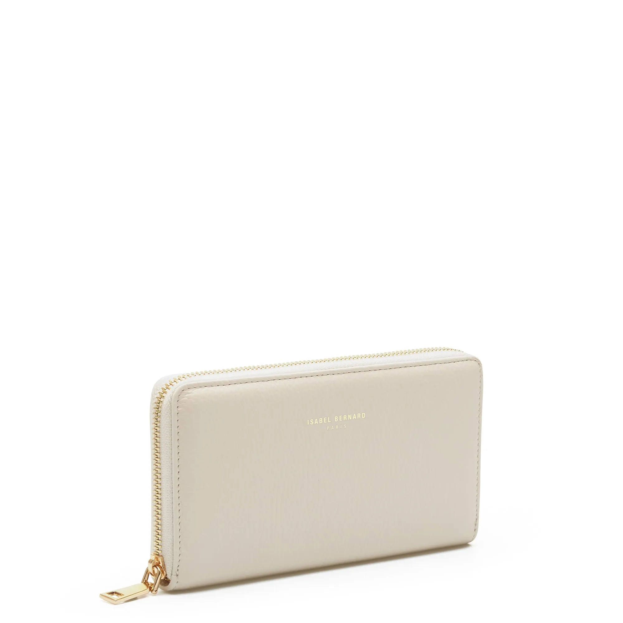 Cadeau d'Isabel cream calfskin leather handbag and wallet set