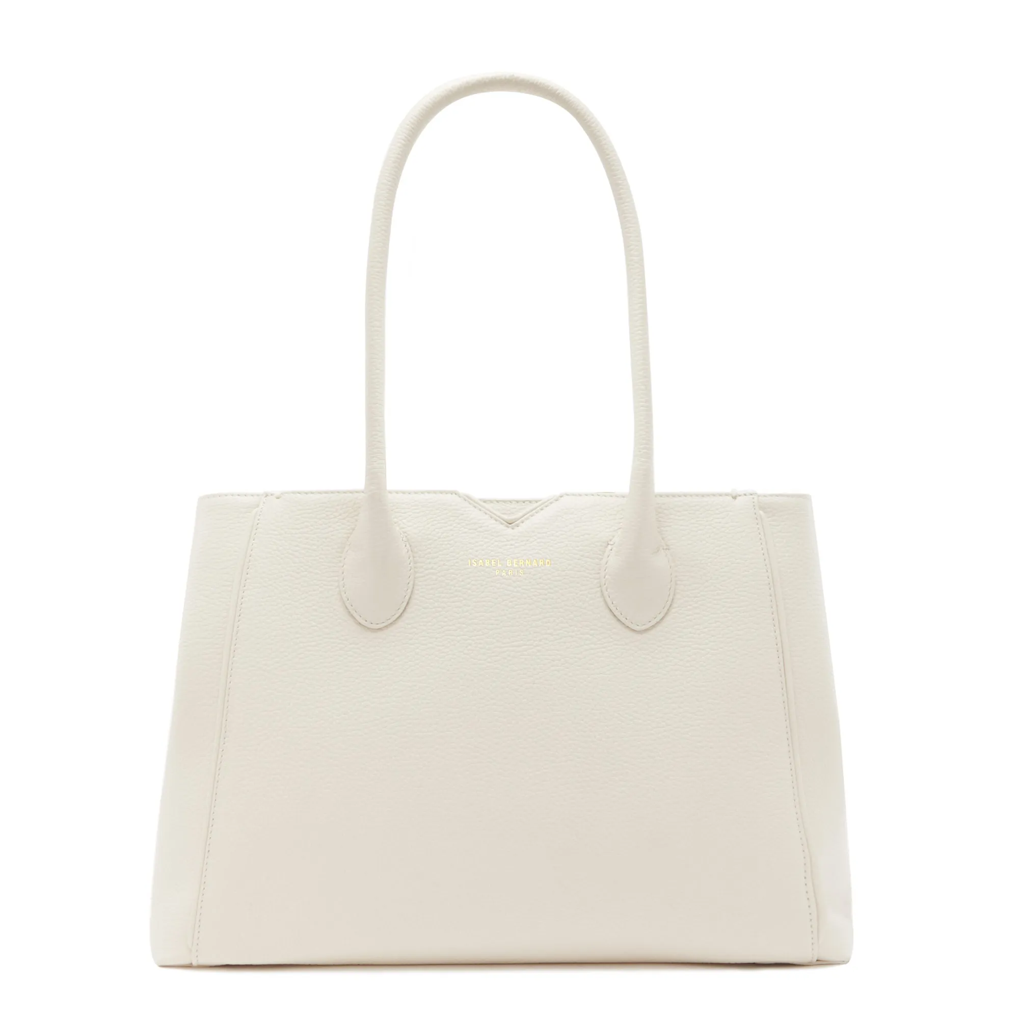 Cadeau d'Isabel cream calfskin leather handbag and wallet set
