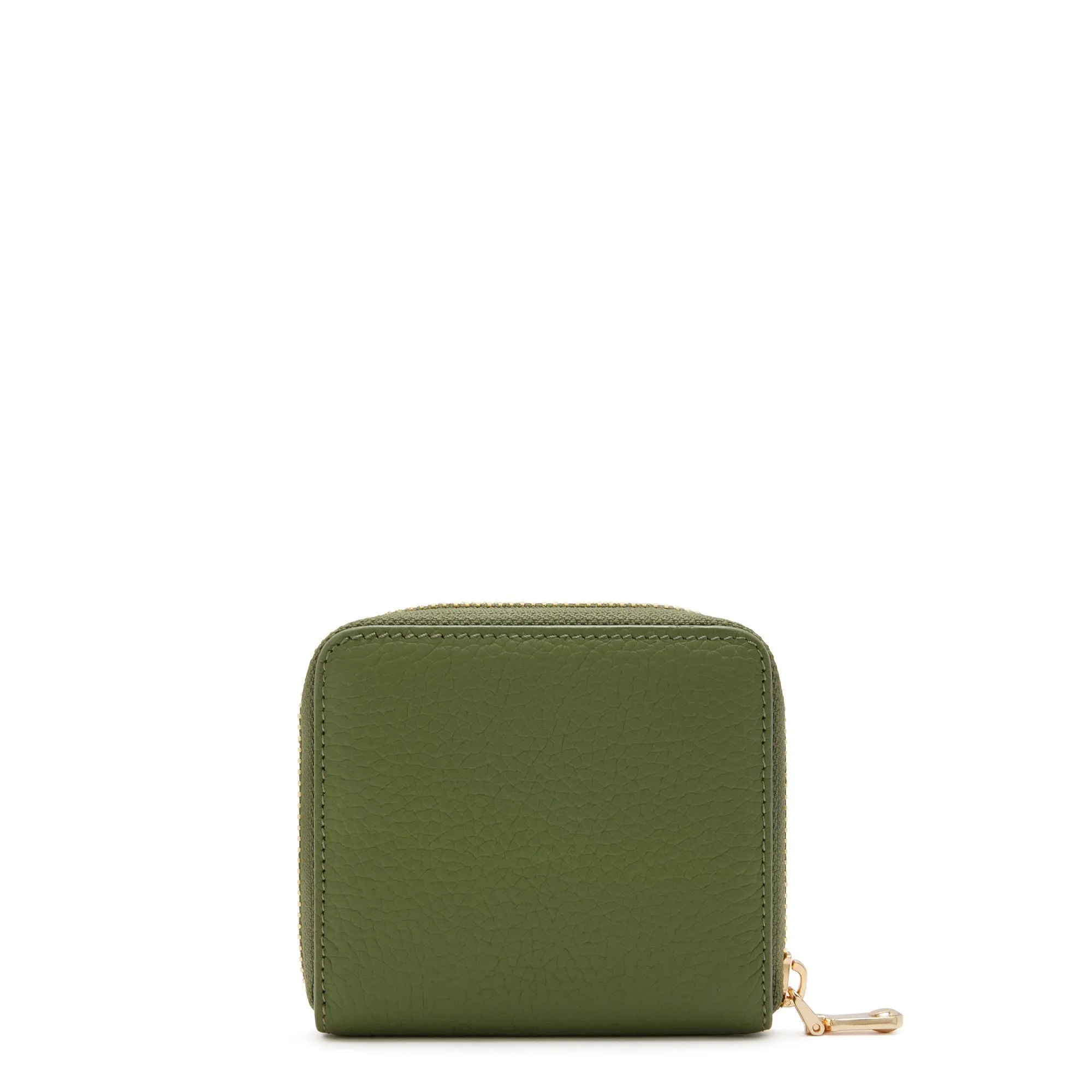 Cadeau d'Isabel green calfskin leather handbag and wallet set