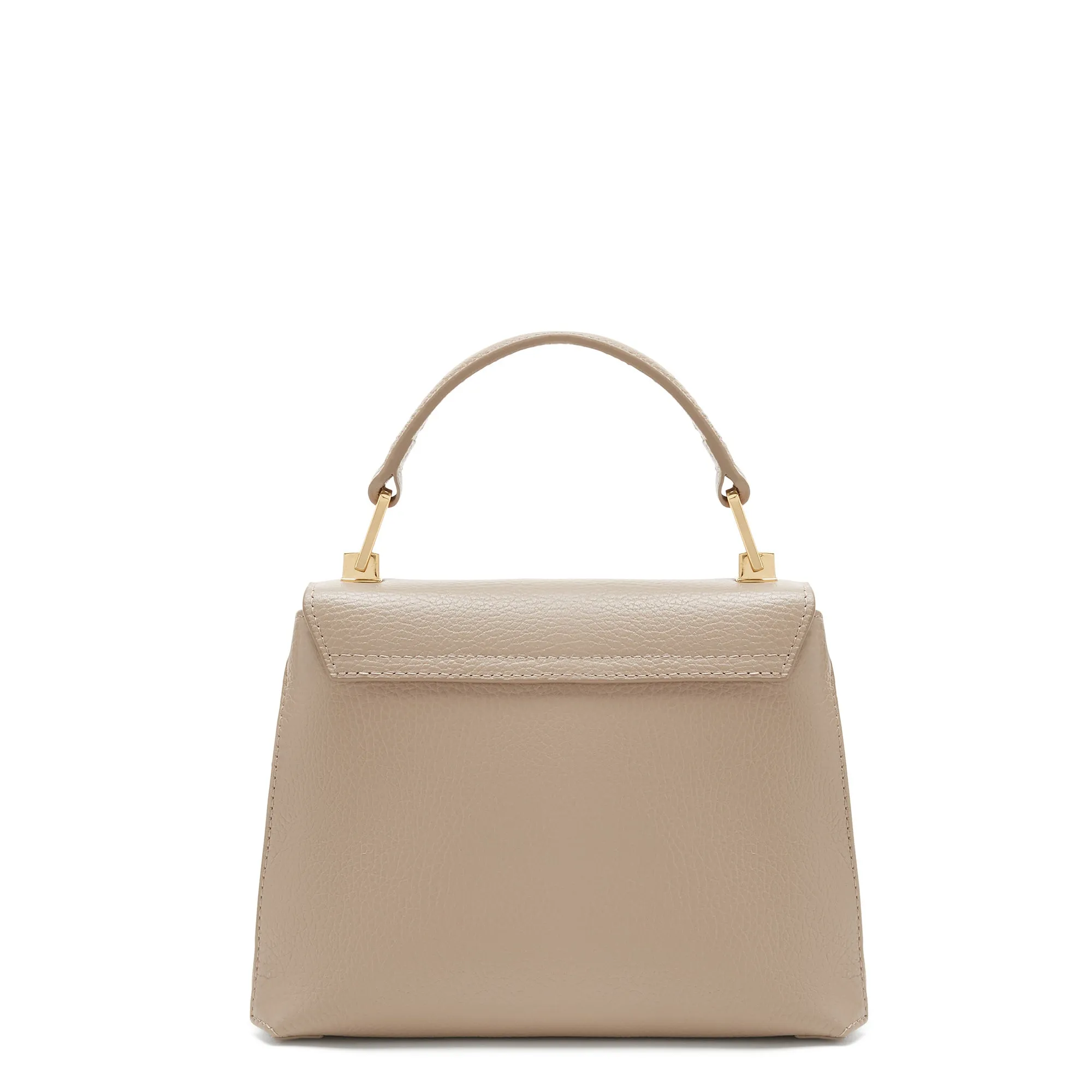 Cadeau d'Isabel taupe calfskin leather handbag and wallet set