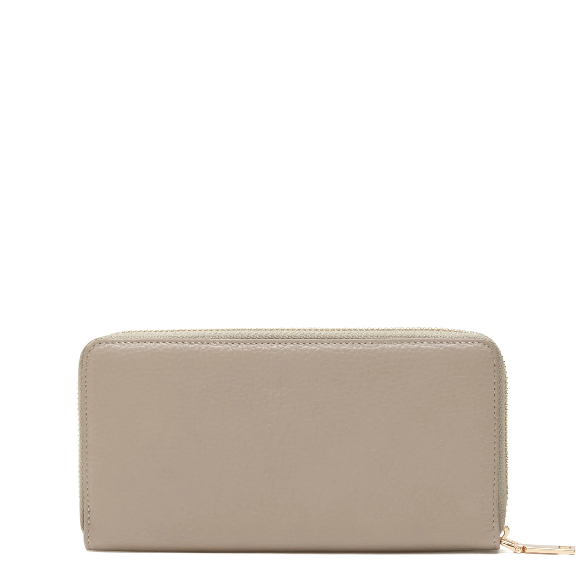 Cadeau d'Isabel taupe calfskin leather handbag and wallet set