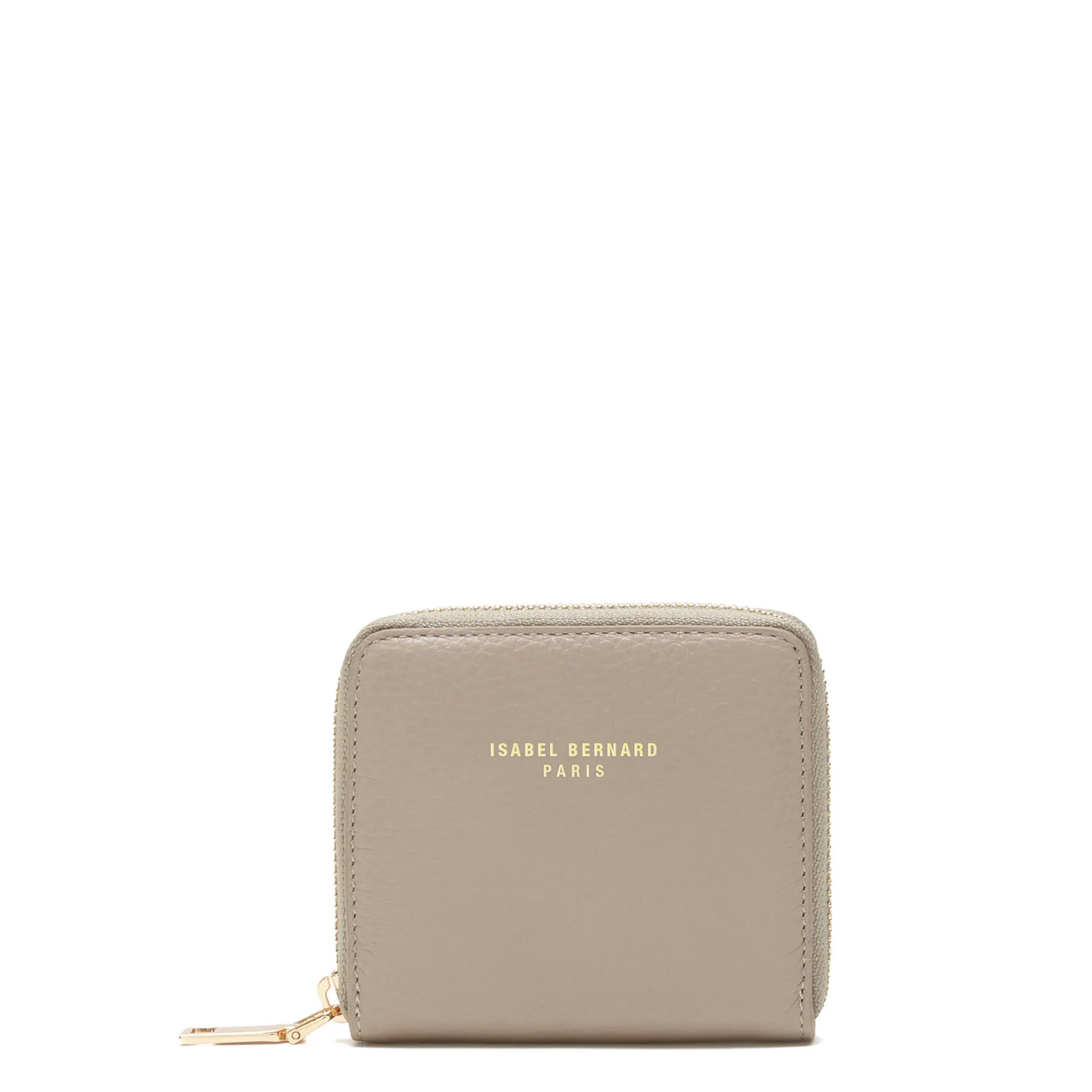 Cadeau d'Isabel taupe calfskin leather handbag and wallet set