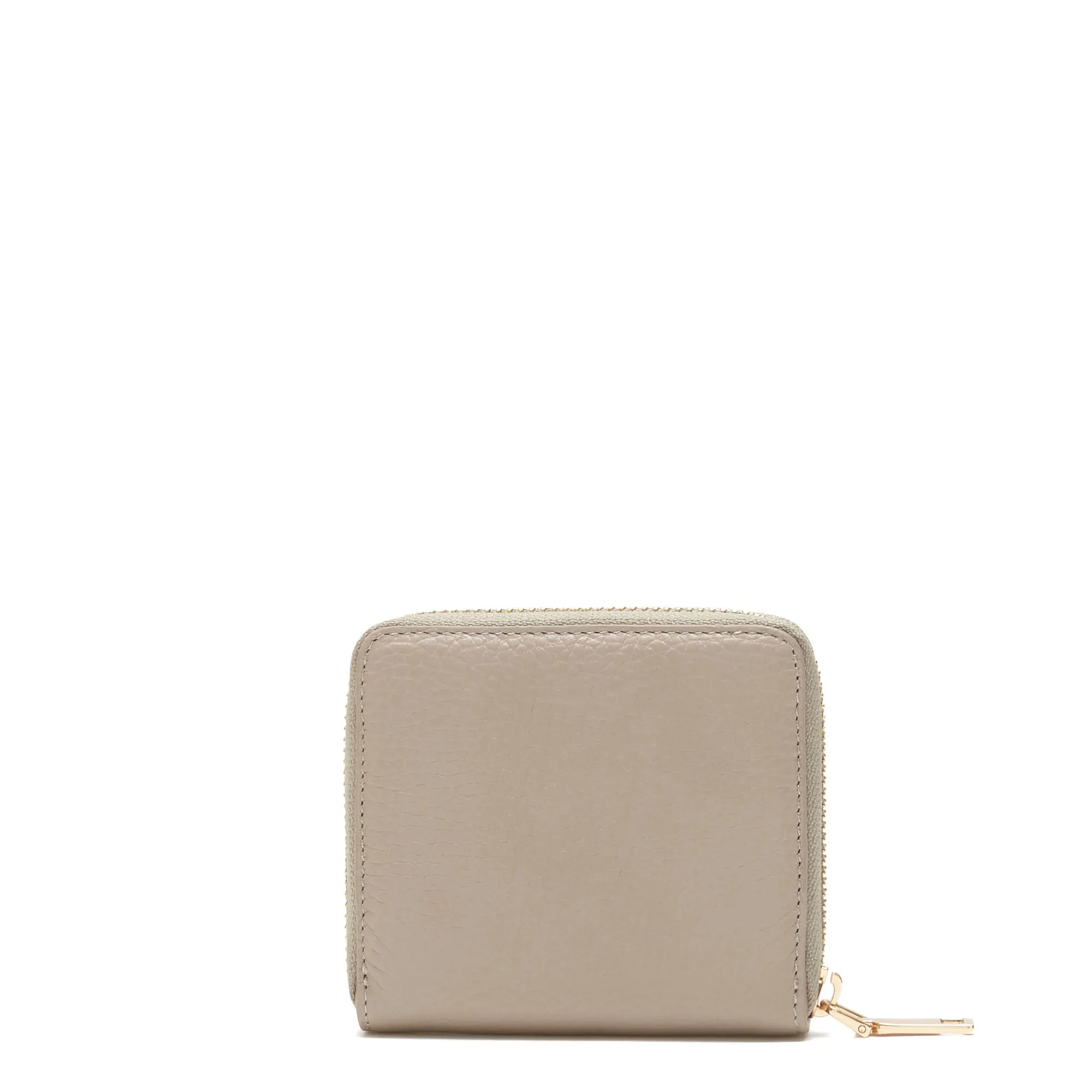 Cadeau d'Isabel taupe calfskin leather handbag and wallet set