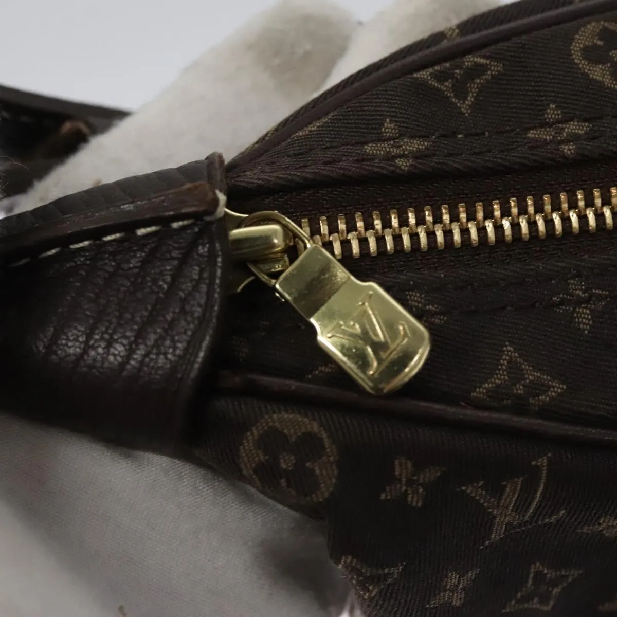 Canvas Boulogne Shoulder Bag with Slight Staining and Rubbing