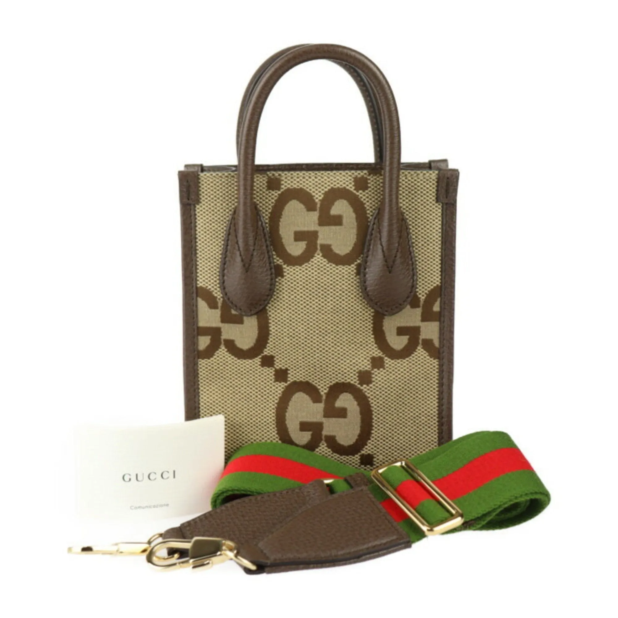 Canvas GG Jumbo Shoulder Bag