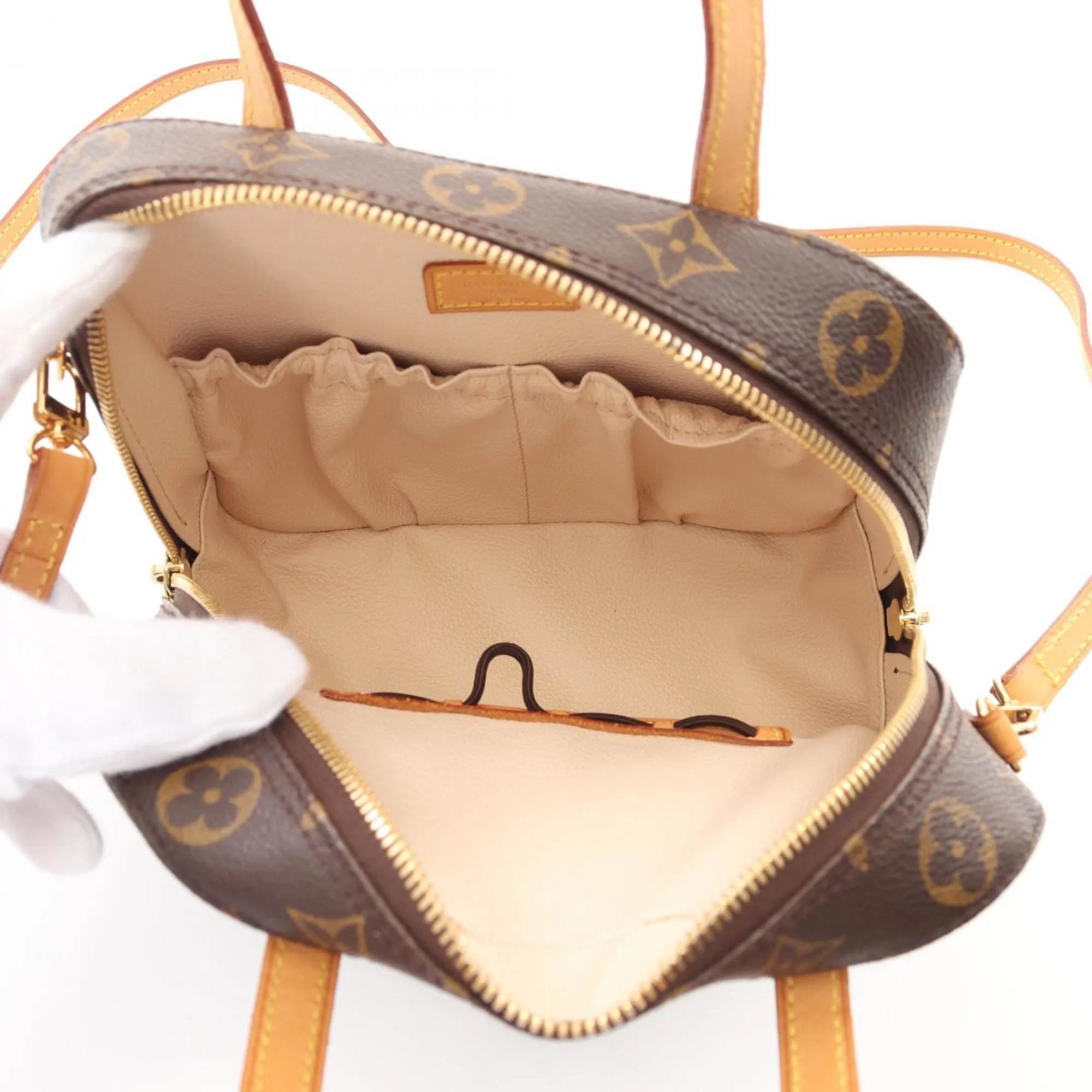 Canvas Spontini Shoulder Bag with Strap