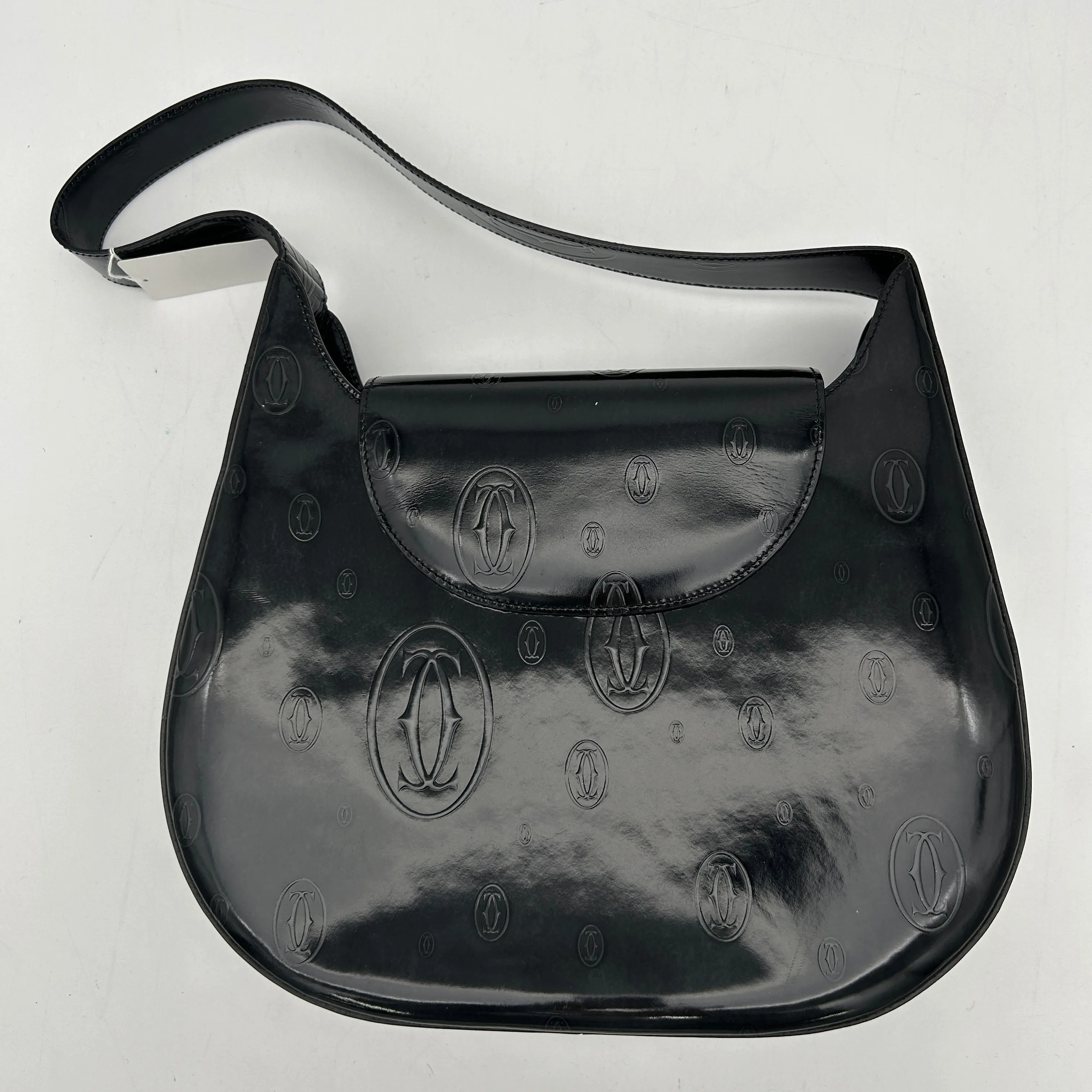 Cartier Black Happy Birthday Leather Shoulder Bag Medium