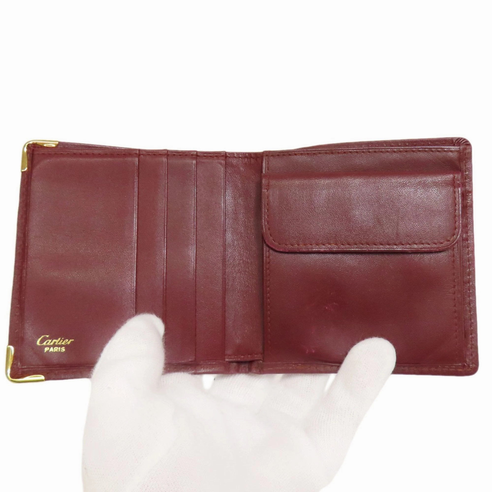 Cartier Leather Wallet (Bi-Fold) (Pre-Owned)