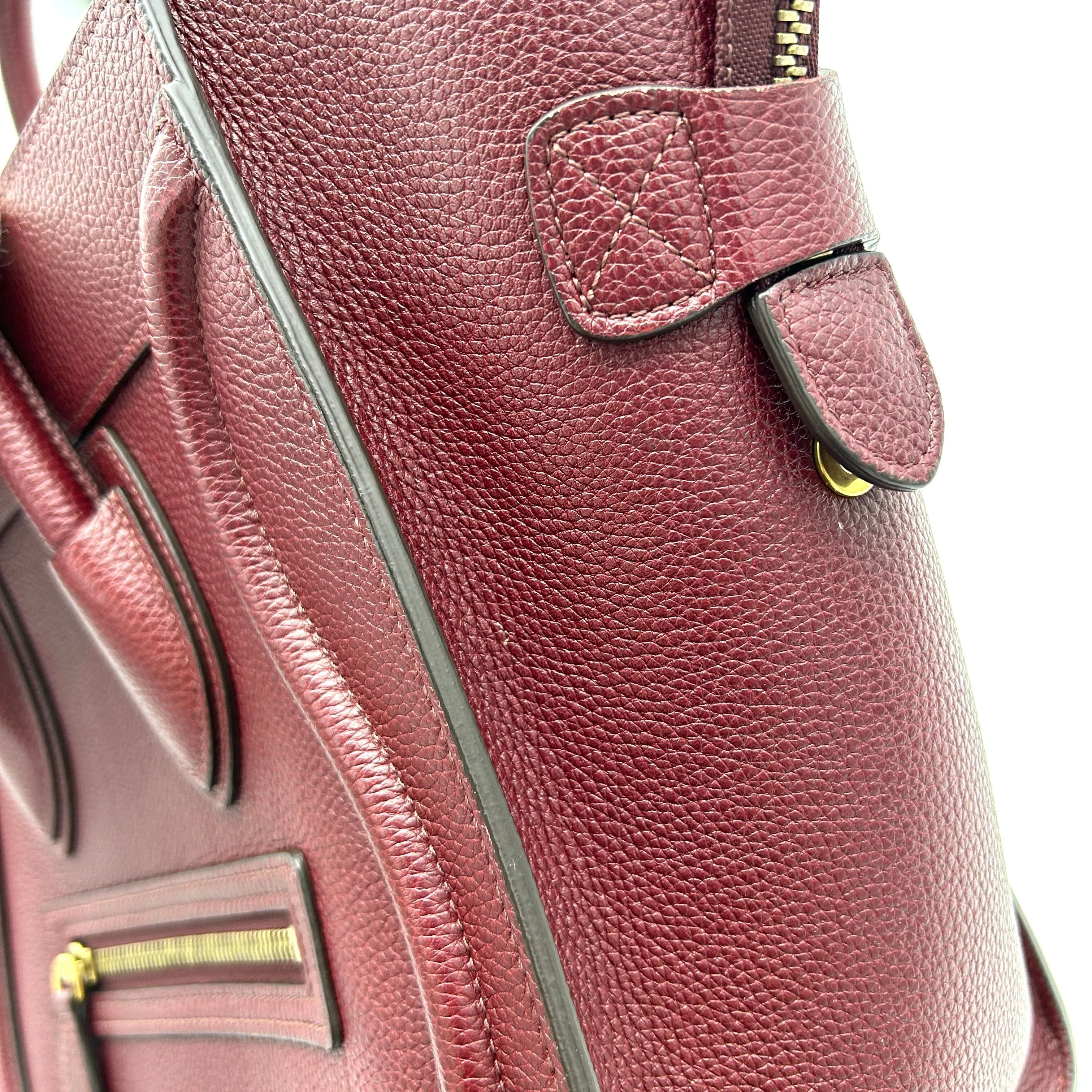 Celine Leather Luggage Mini - Red Totes, Handbags LA30718
