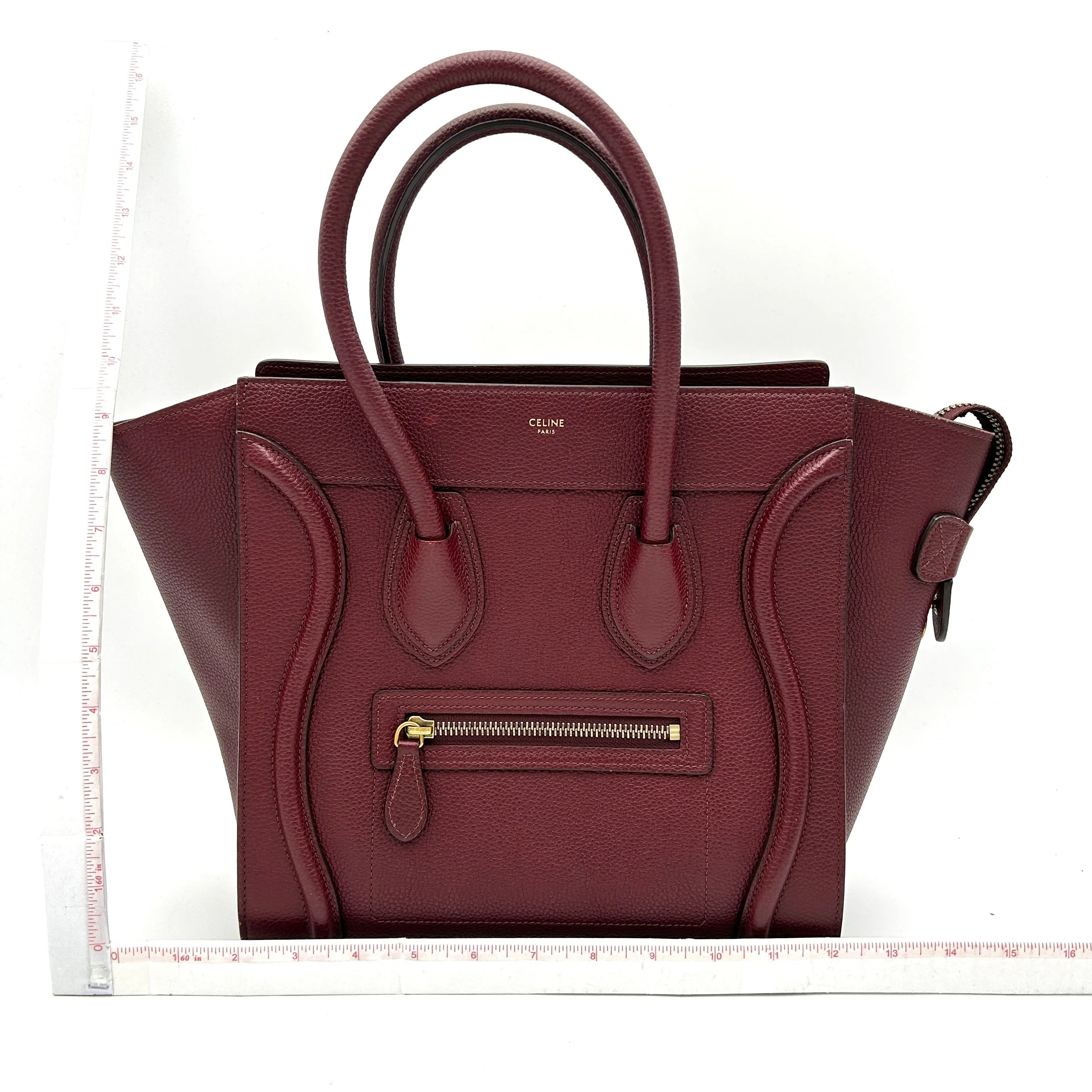 Celine Leather Luggage Mini - Red Totes, Handbags LA30718
