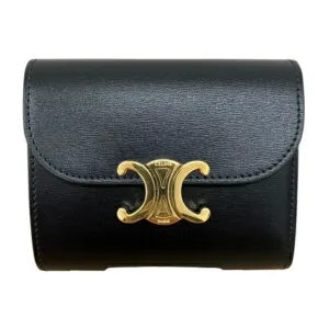 Celine Leather Wallet (Tri-Fold) (Pre-Owned)