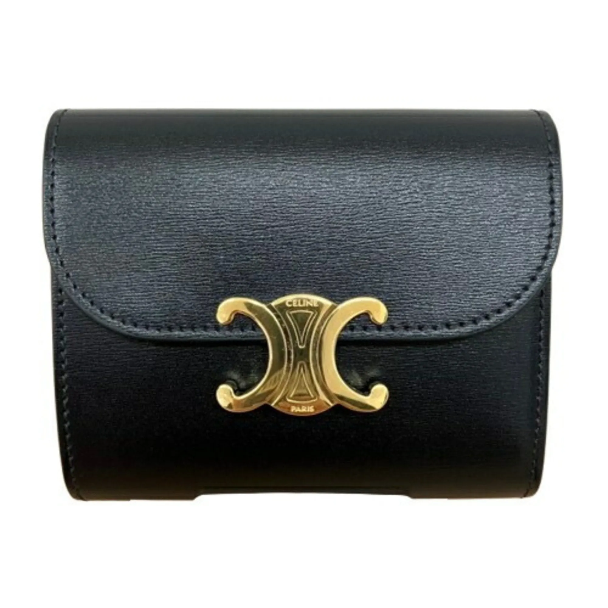 Celine Leather Wallet (Tri-Fold) (Pre-Owned)