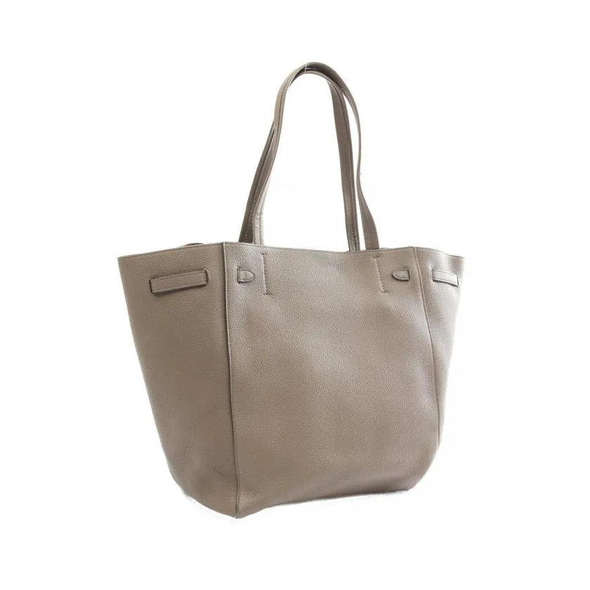 Celine Phantom Small Gray Beige Leather Shoulder Tote Bag