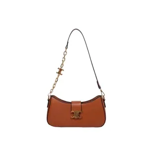 Celine Shoulder Bag In Camel