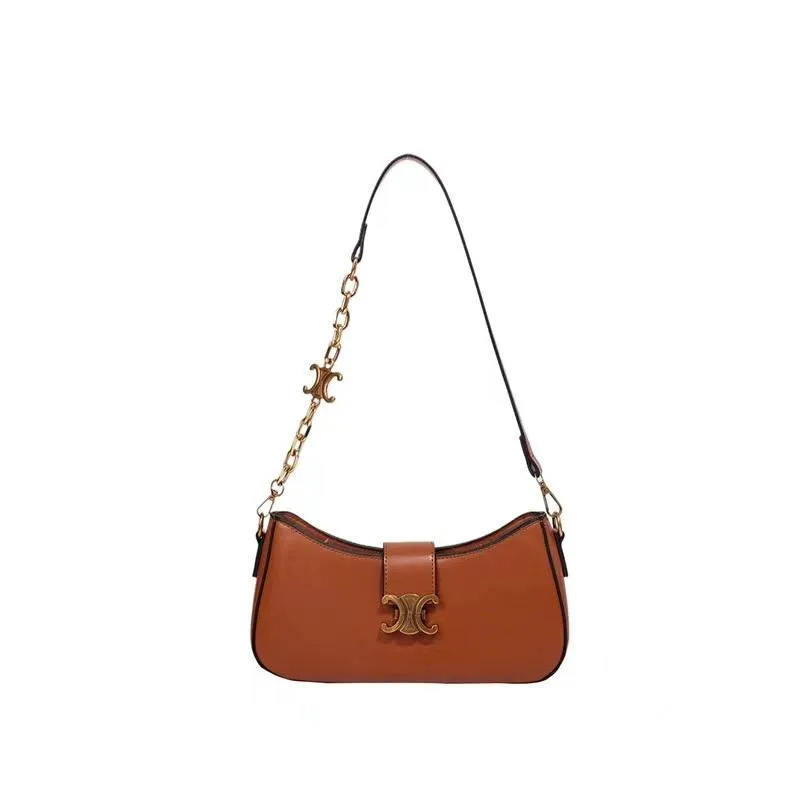 Celine Shoulder Bag In Camel