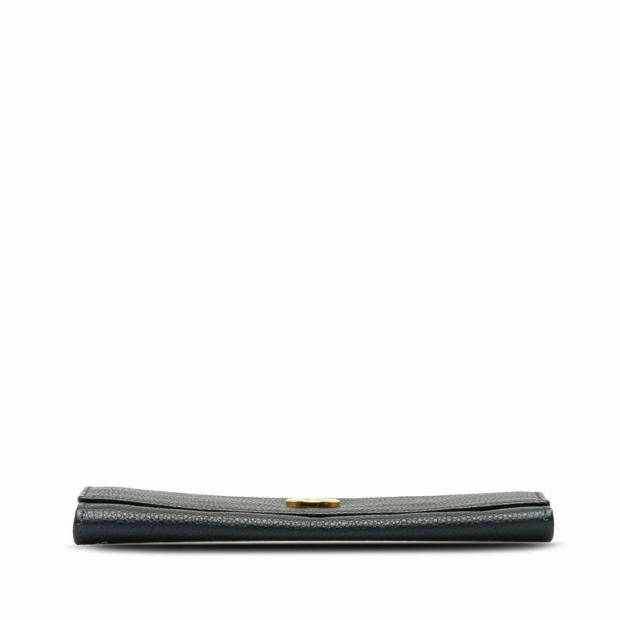 Celine Leather Long Wallet (Bi-Fold) (Pre-Owned)