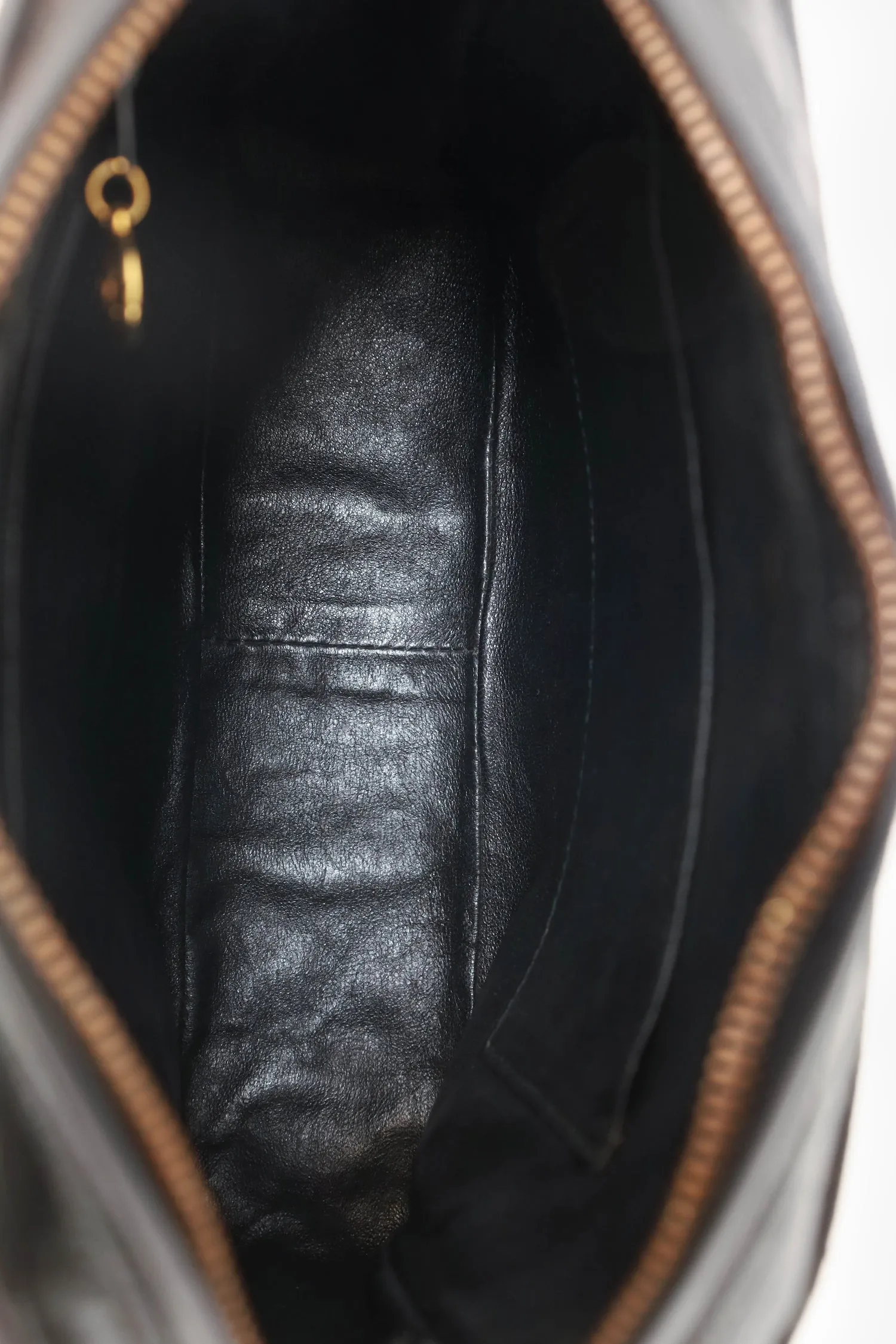 Chanel 1994-96 Black Patent Quilted Shoulder Bag