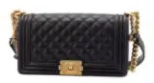 Chanel Boy Bag Black Quilted Leather Shoulder Bag