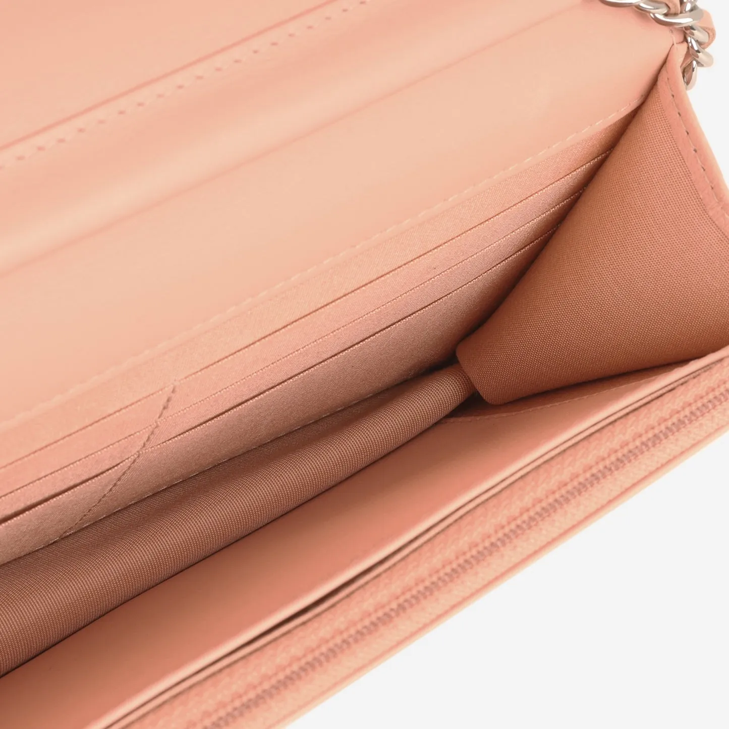 Chanel Camellia WOC Peach Lambskin SHW