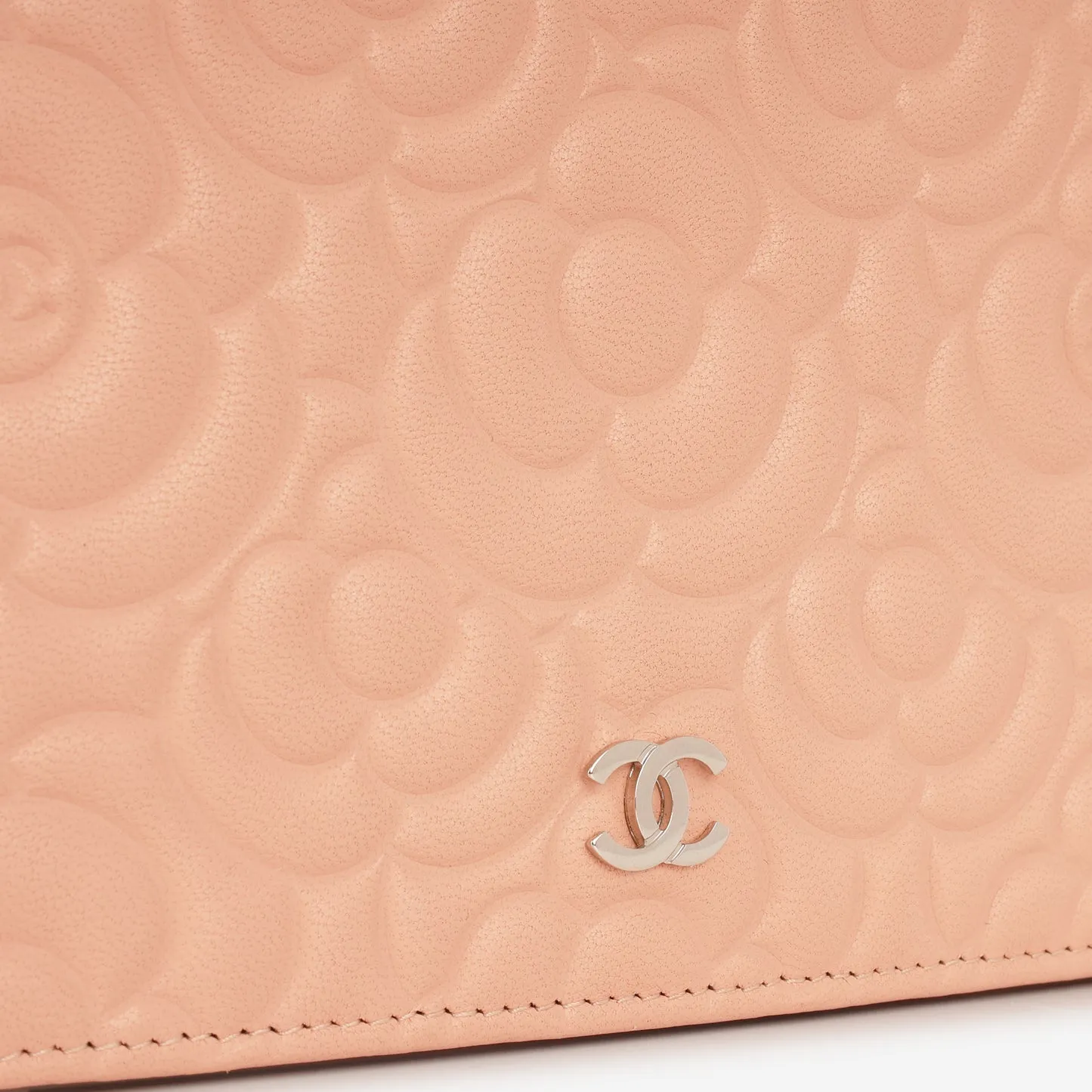 Chanel Camellia WOC Peach Lambskin SHW