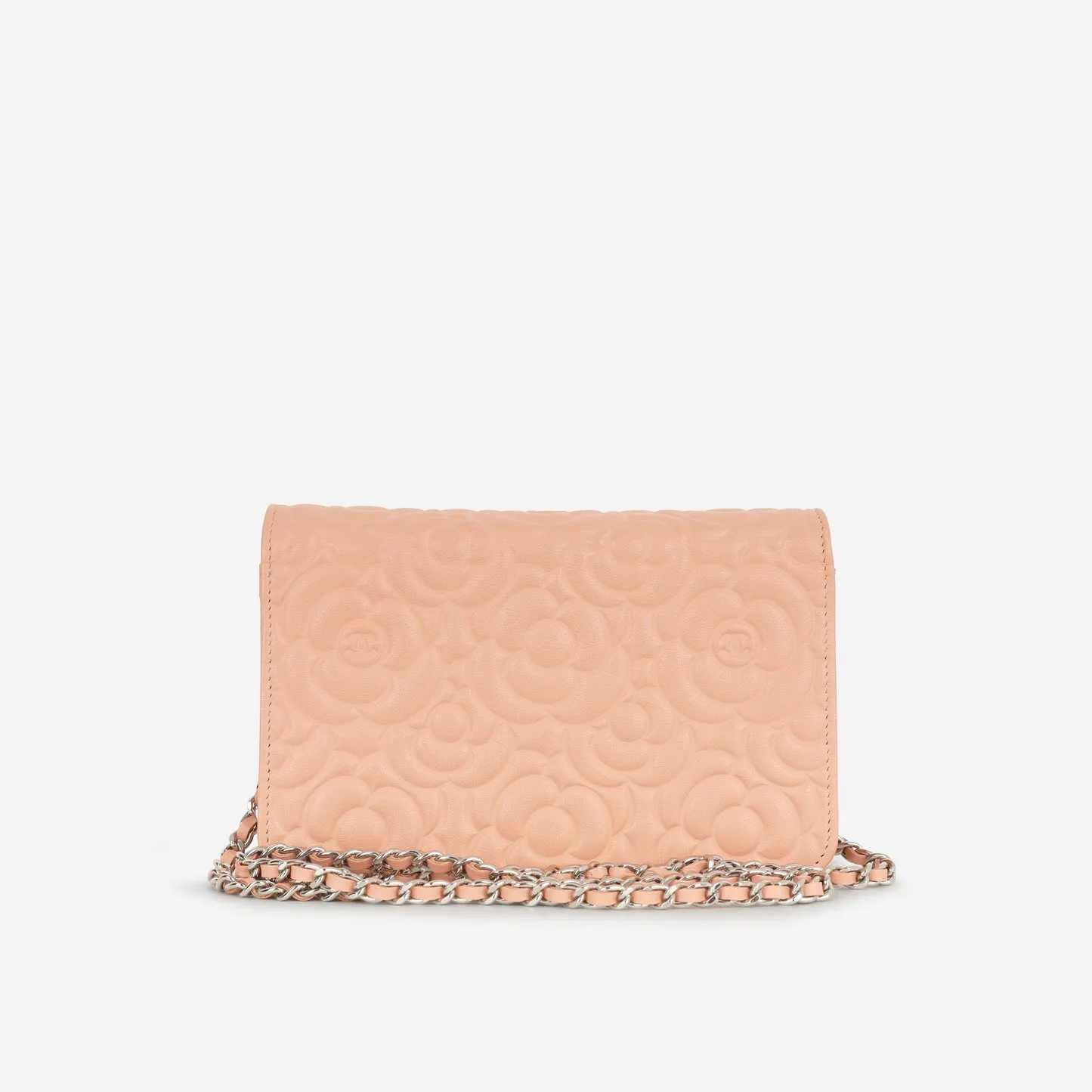 Chanel Camellia WOC Peach Lambskin SHW