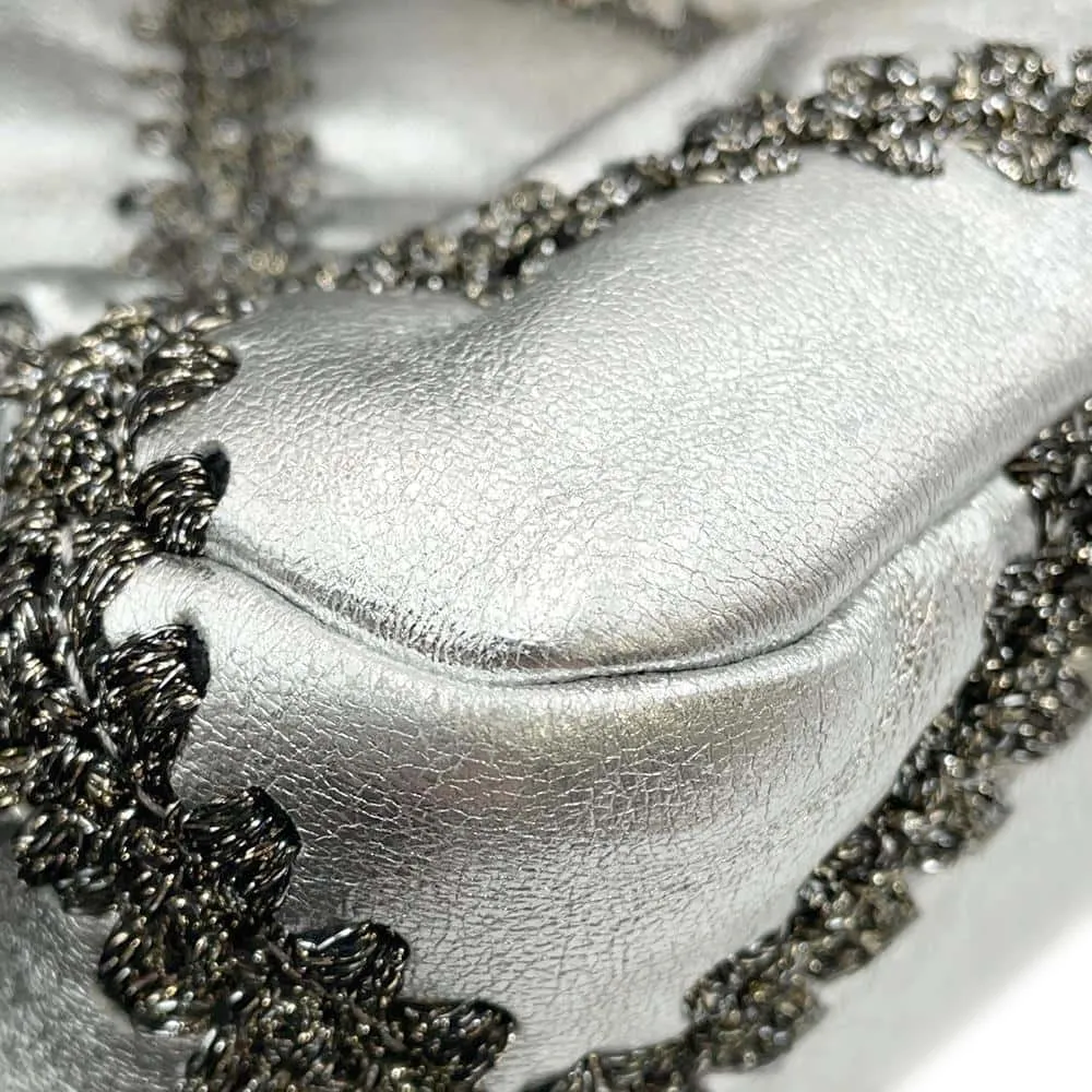 CHANEL CHANEL19 ChainShoulder Bag SilverAS1160 Calf Leather