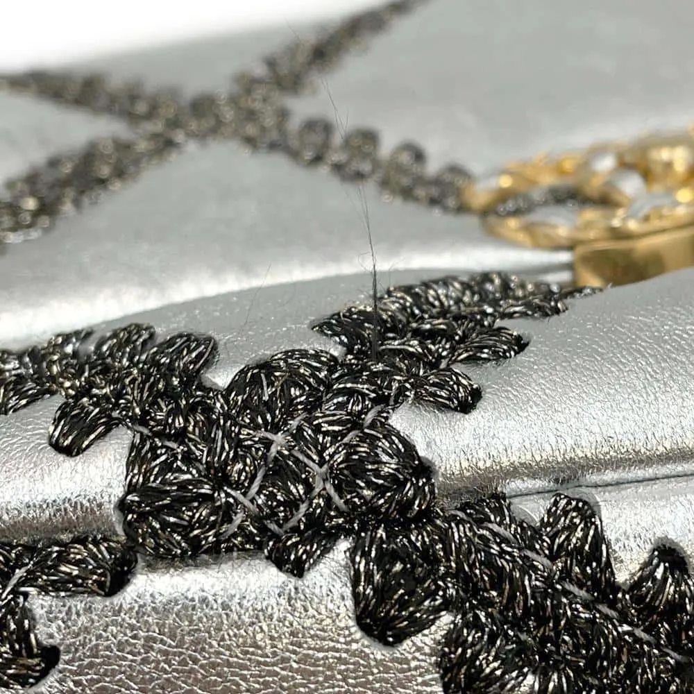 CHANEL CHANEL19 ChainShoulder Bag SilverAS1160 Calf Leather
