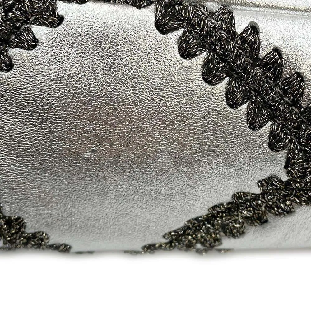 CHANEL CHANEL19 ChainShoulder Bag SilverAS1160 Calf Leather