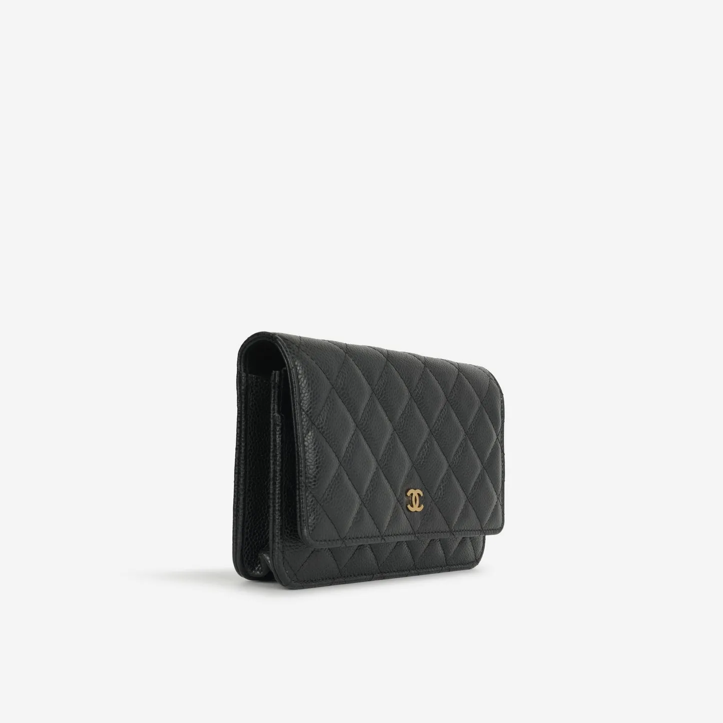 Chanel - Classic Wallet On Chain - Black Caviar GHW - Pre-Loved - 2019